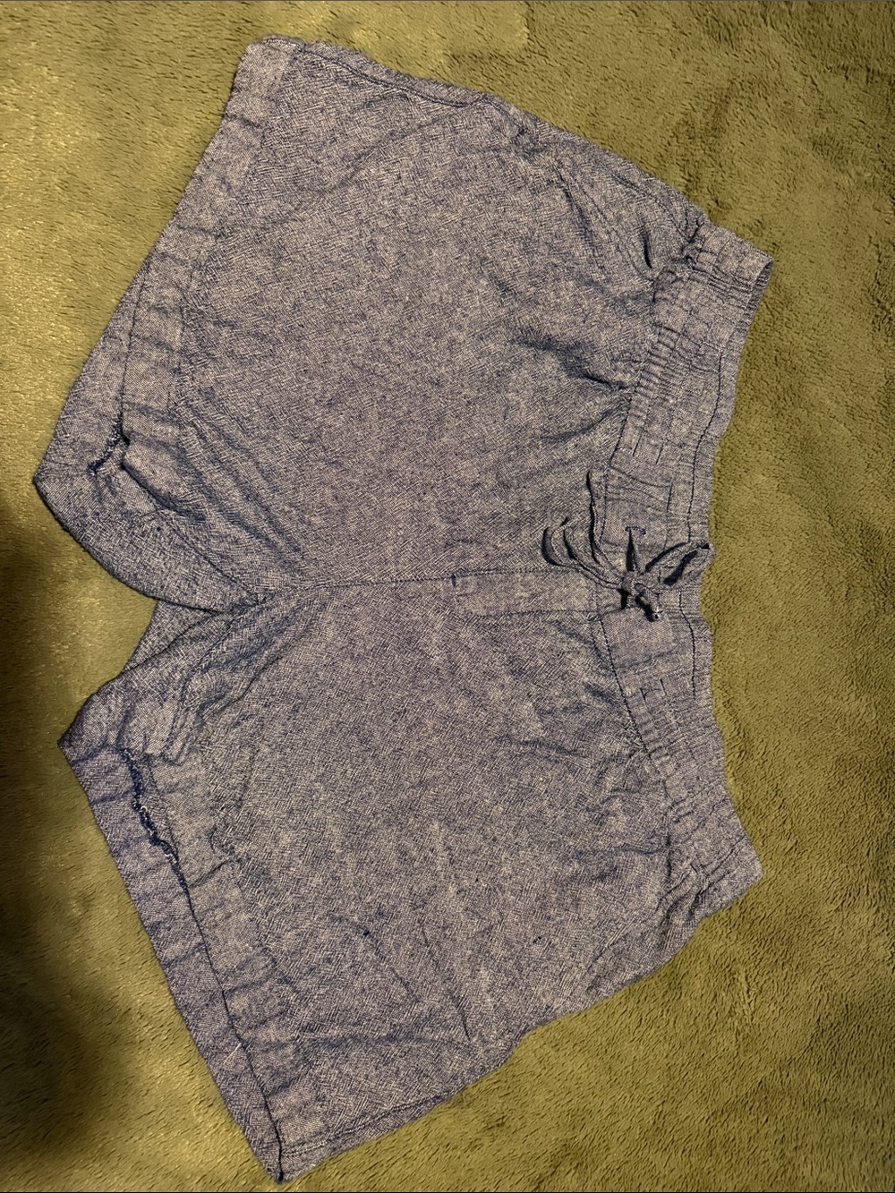 Old Navy Blue Heathered Elastic Waist Shorts